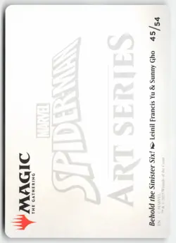 MTG - Behold the Sinister Six! Art Card (/54) S Art Series: Marvel NM - Image 2