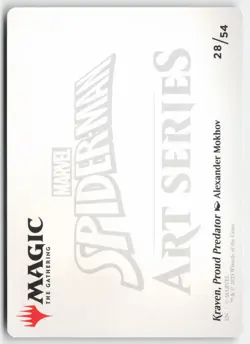 MTG - Kraven, Proud Predator Art Card S Art Series: Marvel's Spider-Man 28 NM - Image 2