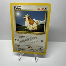 PIDGEY - Base Set - 57/102 - Common - Pokemon Card - Unlimited Edition - NM - Image 1