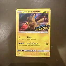 Pokemon TCG Detective Pikachu SM170 (Good Condition) Promo Holo Card Basic 2019 - Image 1