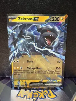 Pokemon Zekrom EX TCG Card 034/086Sv: Black Bolt English Double Rare NM - Image 1
