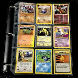 Pokemon Vintage Mixed Lot of Cards Holos Binder Page Electabuzz EX Etc - Image 1