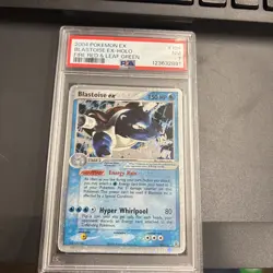 Pokemon TCG Blastoise EX Holo Rare Card Fire Red Leaf Green 104/112 PSA 7 - Image 1