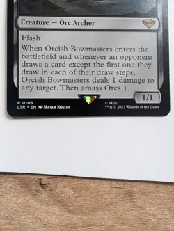 MTG - Orcish Bowmasters - LTR Universes Beyond: Lord of the Rings 0103 Rare Base - Image 4