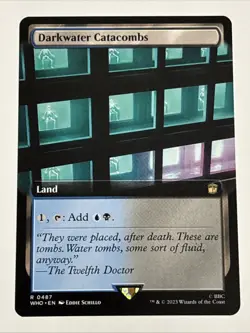 MTG Universes Beyond: Doctor Who Darkwater Catacombs Extended Art 0487 NM Rare - Image 1