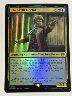 MTG Universes Beyond: Doctor Who The Sixth Doctor Foil 0159 NM Rare - Image 1