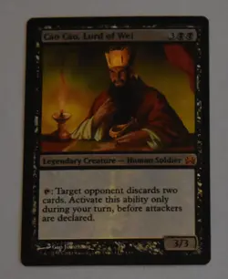 CAO CAO, LORD OF WEI Legendary Creature Human FOIL From The Vault Legends MTG - Image 2