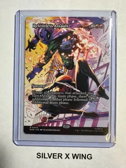 Relentless Assault Borderless x1, MTG, Spiderman, Magic the Gathering, NM - Image 1