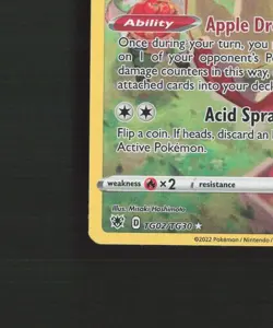 Flapple TG02/TG30 SWSH Astral Radiance Full Art Ultra Rare Holo Pokemon Card LP+ - Image 5
