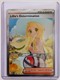Pokemon TCG Mega Evolution: Lillie’s Determination SIR 184/132 Fresh Pulled New - Image 1