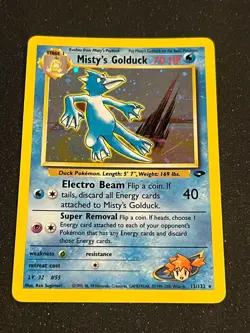 Pokemon TCG Misty's Golduck Gym Challenge 12 Holo Unlimited Rare - Image 2