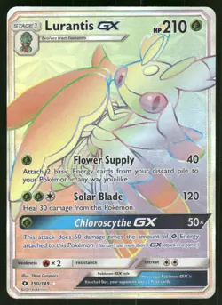 Lurantis GX (Secret) 150/149 Secret Rare Holo NM Pokemon SM Base Set - Image 1