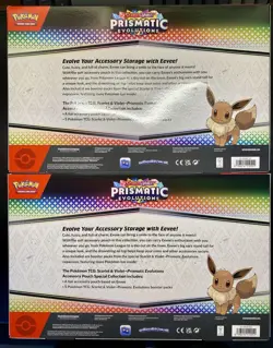 2x Pokemon TCG: Prismatic Evolutions Accessory Pouch Special Collection LOT - Image 2
