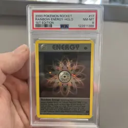 Pokemon Rocket Rainbow Energy 17 (2000)HOLO 1st Edition 1st Edition GRADE PSA 8 - Image 1