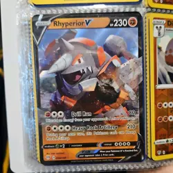 Pokemon - Rhyperior V - 095/189 - Darkness Ablaze - Holo - Ultra Rare - Image 1