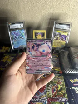 Mew ex World Championships Honolulu 2024 Signed Evan Pavelski Pokemon TCG MINT - Image 1