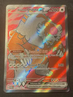 Bloodmoon Ursaluna ex 202/167 Ultra Rare Full Art Pokemon Twilight Masquerade - Image 1