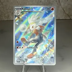 Raboot 147/142 Stellar Crown Pokemon Illustration Ultra Rare Holo Mint - Image 1