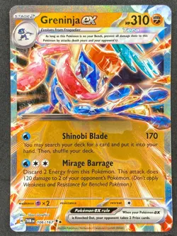 Pokemon Greninja ex 106/167 TWM Twilight Masquerade NM - Image 1