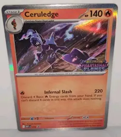 Phantasmal Flames Prerelease Ceruledge Stamped Promo Pokemon TCG 2025 - Image 1