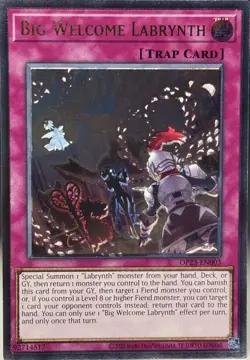 Yugioh! Big Welcome Labrynth - OP23-EN003 - Ultimate Rare - Unlimited Edition Ne - Image 1