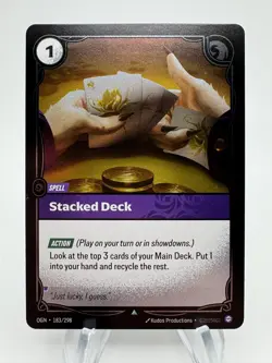 Riftbound: Origins STACKED DECK Uncommon Foil #183/298 - Image 1