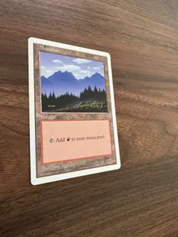 1997 Magic The Gathering Mountain Card 5th Edition Core Set NM - Image 3