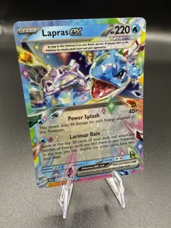 Lapras EX 32/142 Double Rare NM Scarlet & Violet (Stellar Crown) Pokemon Card - Image 1