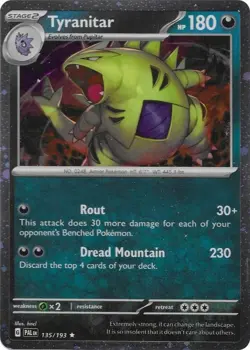 Pokemon TCG Tyranitar Triple Whammy Collector's Tin SEALED 3 Packs + 3 Foil Card - Image 2