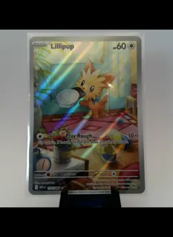 Pokemon Lillipup Illustration Rare Card 154/086 S&V White Flare - Image 1