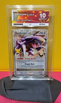 Pokemon TCG Garchomp C LV.X Holo Rare Card 145/147 Celebrations Collectn Ace 10 - Image 1