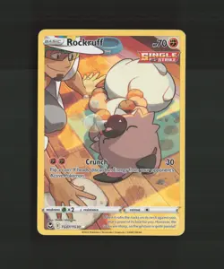 Rockruff TG07/TG30 SWSH Silver Tempest Full Art Ultra Rare Holo Pokemon Card MP - Image 1
