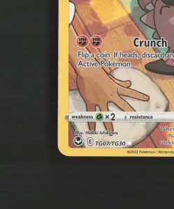 Rockruff TG07/TG30 SWSH Silver Tempest Full Art Ultra Rare Holo Pokemon Card MP - Image 5