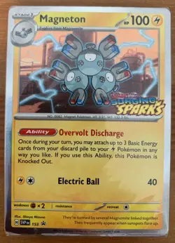 Magneton SV153. Surging Sparks Pokemon Prerelease Promo Sealed Cards - Image 1