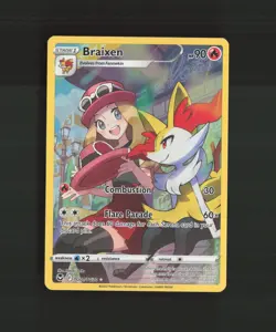 Braixen TG01/TG30 SWSH Silver Tempest Full Art Ultra Rare Holo Pokemon Card MP - Image 1