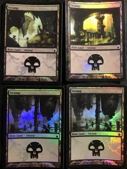 x12 Foil Land Card Lot MTG Invasion,Time Spiral (Check Pics) - Image 3