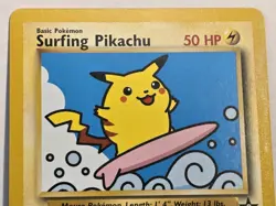 Pokemon Wotc Black Star Promo # 28 **SURFING PIKACHU** Really Nice Card,,*READ* - Image 3