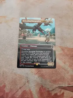 Swooping Pteranodon Borderless Universes Beyond Jurassic World MTG NM - Image 1