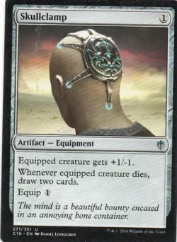 MTG: Commander 2016: Skullclamp: Lightly Played Condition - Image 1
