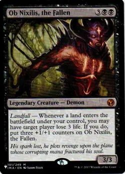 MTG: Iconic Masters: Ob Nixilis, the Fallen: Lightly Played Condition - Image 1