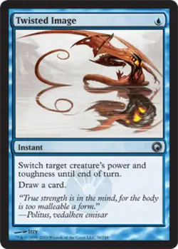 1x Twisted Image - Foil Light Play, English Scars of Mirrodin MTG Magic - Image 1