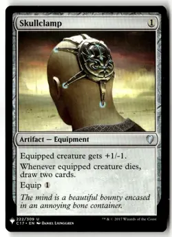 MTG - Skullclamp (C17) 222 Regular NM The List Reprints - Image 1