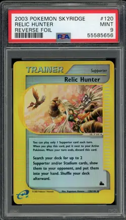 Pokemon Relic Hunter Reverse Holo 120/144 PSA 9 MINT Fearow - Image 1