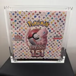 Pokemon 151 Japanese Booster Box SV2a Brand New & Sealed, Display Case Included! - Image 1
