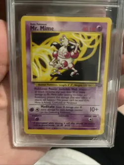 Pokemon TCG Jungle Mr. Mime 22/64 Non-Holo Rare MP - Image 3