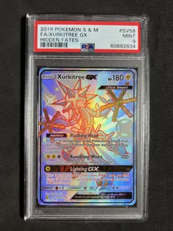 🔥 Pokemon PSA 9 Hidden Fates Xurkitree GX Full Art SV58 Mint - Image 1