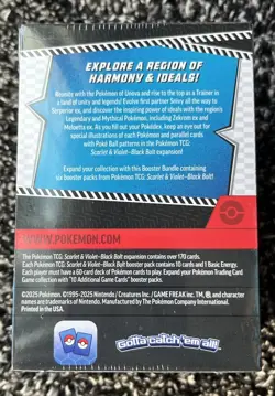 Pokemon TCG Scarlet & Violet Black Bolt SV10.5 Booster Bundle NEW Factory Sealed - Image 2