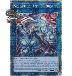 Yugioh! 1x Sky Striker Ace Shizuku Alt RA03-EN043 Quarter Century Secret Rare NM - Image 1