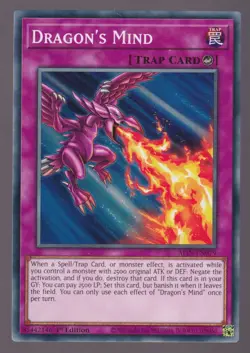 Dragon's Mind Common TRAP 1st Edition Alliance Insight Yugioh - Image 1