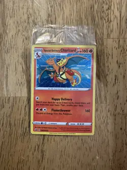 Special Delivery Charizard SWSH075 SWSH Promo Card Holo pokemon sealed - Image 1